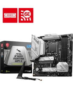 Купить Материнская плата MSI MAG B760M MORTAR WIFI II LGA1700 Intel B760 4xDDR5 mATX AC97 8ch(7.1) 2.5Gg+HDMI+DP, изображение 5 в интернет-магазине Irkshop.ru