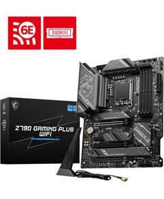 Купить Материнская плата MSI Z790 GAMING PLUS WIFI LGA1700 Intel Z790 4xDDR5 ATX AC97 8ch(7.1) 2.5Gg RAID+HDMI+DP, изображение 5 в интернет-магазине Irkshop.ru