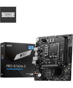 Купить Материнская плата MSI PRO B760M-E LGA1700 Intel B760 2xDDR5 mATX AC97 8ch(7.1) GbLAN+VGA+HDMI, изображение 5 в интернет-магазине Irkshop.ru