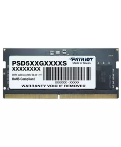 Купить Память Patriot Signature 16Gb DDR5 5600MHz PC5-44800 CL46 SO-DIMM 262-pin 1.1В single rank RTL [PSD516G560081S] в интернет-магазине Irkshop.ru