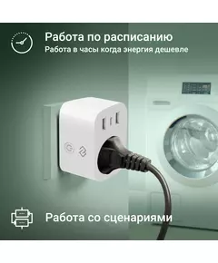 Купить Умная розетка Digma DiPlug 500 EU Wi-Fi белый [DPL500], изображение 2 в интернет-магазине Irkshop.ru