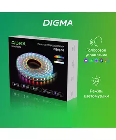 Купить Умная светодиодная лента Digma DiStrip 5S 60св./м 18В 5м [DS5S], изображение 4 в интернет-магазине Irkshop.ru