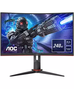 Купить ЖК-монитор AOC C32G2ZE 31.5" VA LED 1ms 16:9 HDMI матовая 300cd 178гр/178гр 1920x1080 240Hz DP FHD 6.98кг черный/красный в интернет-магазине Irkshop.ru