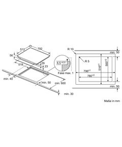 Купить Индукционная варочная поверхность BOSCH PXE801DC1E черный, изображение 2 в интернет-магазине Irkshop.ru