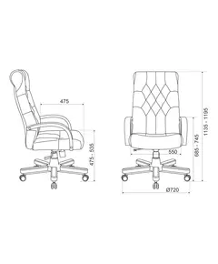 Купить Кресло руководителя Бюрократ T-9928WALNUT/ECO-B черный эко.кожа крестов. металл/дерево, изображение 6 в интернет-магазине Irkshop.ru