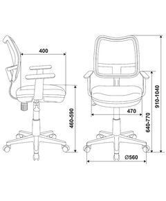 Купить Кресло детское Бюрократ CH-W797/PK/TW-13A розовый сиденье розовый TW-13A сетка/ткань крестов. пластик пластик белый, изображение 3 в интернет-магазине Irkshop.ru