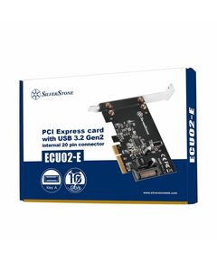 Купить Контроллер SilverStone SST-ECU02-E PCI Express card USB 3.2 Gen 2 internal 20 pin Key-A connector [G56ECU02E000010], изображение 3 в интернет-магазине Irkshop.ru