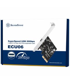 Купить Контроллер SilverStone SST-ECU06 SuperSpeed USB 20Gbps / USB-C 3.2 Gen 2x2 PCIe expansion card [G56ECU060000010], изображение 2 в интернет-магазине Irkshop.ru