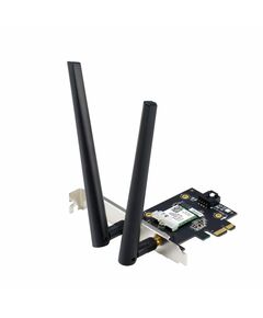 Купить Сетевой адаптер Wi-Fi + Bluetooth Asus PCE-AXE5400 PCI Express x1, 2 внешние съемные антенны, изображение 2 в интернет-магазине Irkshop.ru