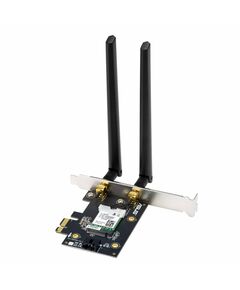 Купить Сетевой адаптер Wi-Fi + Bluetooth Asus PCE-AXE5400 PCI Express x1, 2 внешние съемные антенны в интернет-магазине Irkshop.ru