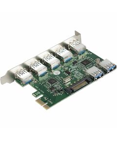 Купить Контроллер Exegate EXE-317 PCI-E x1 v2.0, 5*USB3.0 ext. + 2*USB3.0 int., разъем доп.питания, VIA Labs Chipset VL805, изображение 6 в интернет-магазине Irkshop.ru