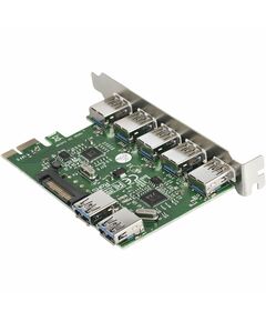 Купить Контроллер Exegate EXE-317 PCI-E x1 v2.0, 5*USB3.0 ext. + 2*USB3.0 int., разъем доп.питания, VIA Labs Chipset VL805, изображение 5 в интернет-магазине Irkshop.ru