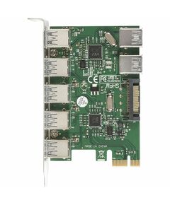 Купить Контроллер Exegate EXE-317 PCI-E x1 v2.0, 5*USB3.0 ext. + 2*USB3.0 int., разъем доп.питания, VIA Labs Chipset VL805, изображение 4 в интернет-магазине Irkshop.ru