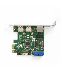 Купить Контроллер Exegate EXE-362 PCI-E x1 v2.0, 2*USB3.0 ext. + 1*USB3.0 int. + LAN UTP 1000Mbps, разъем доп.питания, Chipset VL805 + RTL8153B [EX290278RUS], изображение 3 в интернет-магазине Irkshop.ru