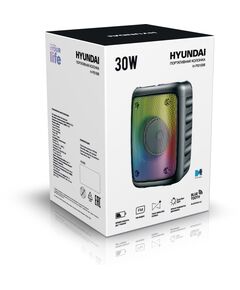 Купить Колонка портативная Hyundai H-PS1006 черный 30W 1.0 BT 10м 1500mAh, изображение 14 в интернет-магазине Irkshop.ru