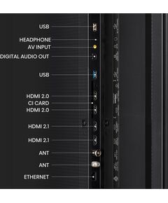 Купить ЖК-телевизор Hisense 65UXKQ 65"  темно-серый 4K Ultra HD 120Hz DVB-T DVB-T2 DVB-C DVB-S DVB-S2 USB WiFi Smart TV, изображение 10 в интернет-магазине Irkshop.ru