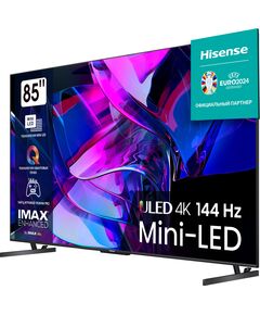 Купить ЖК-телевизор Hisense 85U7KQ 85" QLED 4K Ultra HD 120Hz DVB-T DVB-T2 DVB-C DVB-S DVB-S2 USB WiFi Smart TV темно-серый, изображение 4 в интернет-магазине Irkshop.ru