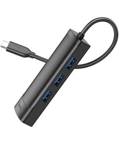 Купить Разветвитель USB-C Hoco HB42 Type-C 3порт. черный, изображение 3 в интернет-магазине Irkshop.ru