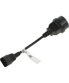 Купить Кабель PowerCom IEC-320 C14 to Socket Type-F 250V 10A [SCUT] в интернет-магазине Irkshop.ru