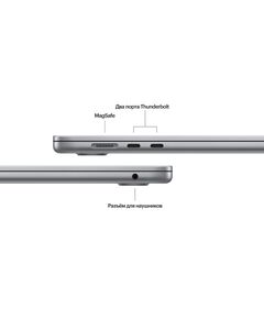 Купить Ноутбук Apple MacBook Air A3114 M3 8 core 16Gb SSD512Gb/10 core GPU 15.3" Liquid Retina (2880x1864) Mac OS grey space WiFi BT Cam [MXD13LL/A], изображение 7 в интернет-магазине Irkshop.ru