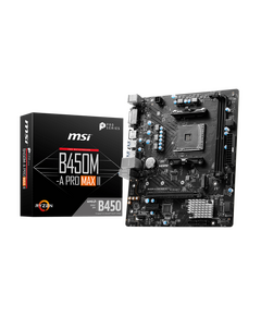 Купить Материнская плата MSI B450M-A PRO MAX II AM4 AMD B450 2xDDR4 mATX AC`97 8ch(7.1) 2.5Gg RAID+DVI+HDMI в интернет-магазине Irkshop.ru