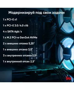 Купить ПК iRU Home 310H6SM MT i3 12100 (3.3) 8Gb SSD256Gb UHDG 730 Free DOS GbitEth 400W черный [1900979], изображение 13 в интернет-магазине Irkshop.ru