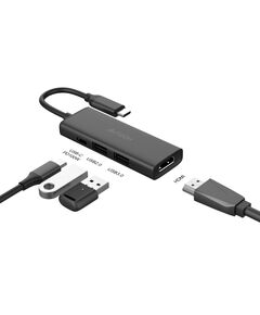 Купить Разветвитель A4-Tech DST-40C 2 порта USB-C, серый, изображение 2 в интернет-магазине Irkshop.ru