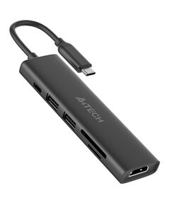 Купить Разветвитель A4-Tech DST-60C 2 порта USB-C, серый, изображение 2 в интернет-магазине Irkshop.ru