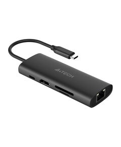 Купить Разветвитель A4-Tech DST-80C 2 порта USB-C, серый, изображение 4 в интернет-магазине Irkshop.ru