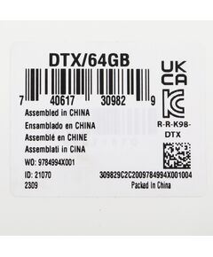 Купить Флеш-диск Kingston DataTraveler Exodia 64Gb USB3.2 черный/голубой [DTX/64GB], изображение 5 в интернет-магазине Irkshop.ru