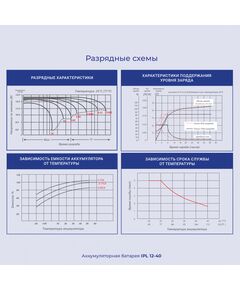 Купить Батарея для ИБП Ippon IPL12-40 12В 40Ач, изображение 4 в интернет-магазине Irkshop.ru