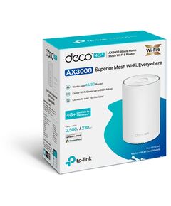 Купить Бесшовный Mesh роутер TP-Link Deco X50-4G(1-pack) AX3000 1000BASE-T белый, изображение 10 в интернет-магазине Irkshop.ru