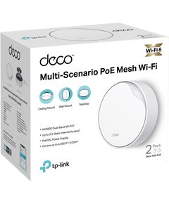 Купить Бесшовный Mesh роутер TP-Link Deco X50-PoE(2-Pack) AX3000 1000/2500BASE-T белый, изображение 3 в интернет-магазине Irkshop.ru