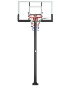 Баскетбол: Баскетбольная стойка стационарная UNIX line B-Stand-TG 54"x32" R45 H230-305 см фотографии