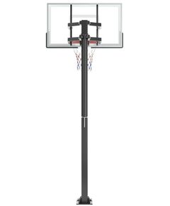 Баскетбол: Баскетбольная стойка стационарная UNIX line B-Stand-TG 54"x32" R45 H230-305 см фотографии