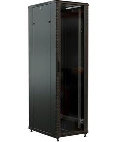 Купить Шкаф коммутационный напольный WRLINE WR-TT-2766-AS-RAL9004 27U 600x600мм пер.дв.стекл задн.дв.стал.лист 2 бок.пан. направл.под винты 800кг черный 510мм 1388мм IP20 сталь, изображение 4 в интернет-магазине Irkshop.ru