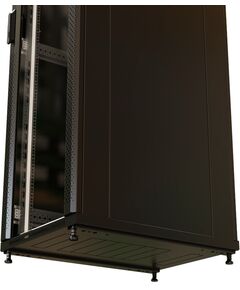 Купить Шкаф коммутационный напольный WRLINE WR-TT-2766-AS-RAL9004 27U 600x600мм пер.дв.стекл задн.дв.стал.лист 2 бок.пан. направл.под винты 800кг черный 510мм 1388мм IP20 сталь в интернет-магазине Irkshop.ru