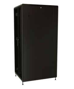 Купить Шкаф коммутационный напольный WRLINE WR-TT-4288-DD-RAL9004 42U 800x800мм пер.дв.перфор.2ств. задн.дв.перфор.2-хст. 2 бок.пан. 800кг черный 710мм 2055мм IP20 сталь, изображение 2 в интернет-магазине Irkshop.ru