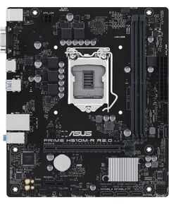 Купить Материнская плата Asus PRIME H510M-R R2.0-SI LGA1200 Intel H470 2xDDR4 mATX AC`97 8ch(7.1) GbLAN+VGA+HDMI White Box, изображение 2 в интернет-магазине Irkshop.ru