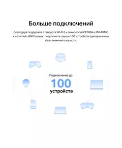 Купить Бесшовный Mesh роутер Mercusys Halo H60X(2-pack) AX1500 10/100/1000BASE-TX белый, изображение 6 в интернет-магазине Irkshop.ru