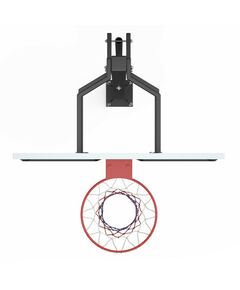 Баскетбол: Баскетбольная стойка стационарная UNIX line B-Stand-PC 54"x32" R45 H230-305 см фотографии