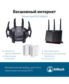 Купить Роутер беспроводной Asus RT-AX89X AX6000 100/1000/10000BASE-T черный, изображение 11 в интернет-магазине Irkshop.ru