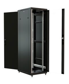 Купить Шкаф серверный  напольный WRLINE WR-TT-3261-AS-RAL9004 32U 600x1000мм пер.дв.стекл задн.дв.стал.лист 2 бок.пан. 800кг черный 910мм 101кг 1610мм IP20 сталь, изображение 5 в интернет-магазине Irkshop.ru