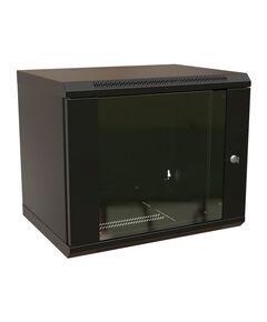 Купить Шкаф коммутационный  настенный WRLINE WR-TW-1266-GP-RAL9004 12U 600x600мм пер.дв.стекл 2 бок.пан. направл.под винты 60кг черный 500мм 650мм IP20 сталь в интернет-магазине Irkshop.ru