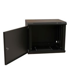 Купить Шкаф коммутационный  настенный WRLINE WR-TW-1266-SR-RAL9004 12U 600x600мм пер.дв.металл 2 бок.пан. направл.под винты 60кг черный 520мм 650мм IP20 сталь в интернет-магазине Irkshop.ru