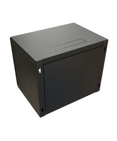 Купить Шкаф коммутационный настенный WRLINE WR-TW-1545-SR-RAL9004 15U 600x450мм пер.дв.металл 2 бок.пан. направл.под винты 60кг черный 370мм 775мм IP20 сталь, изображение 4 в интернет-магазине Irkshop.ru