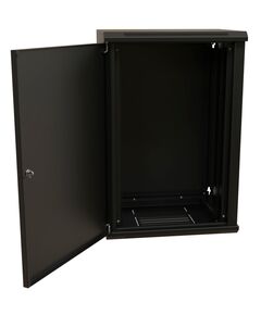 Купить Шкаф коммутационный настенный WRLINE WR-TW-2245-SR-RAL9004 22U 600x450мм пер.дв.металл 2 бок.пан. направл.под винты 60кг черный 370мм 1086мм IP20 сталь, изображение 4 в интернет-магазине Irkshop.ru