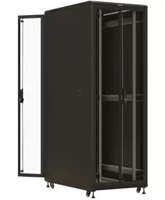 Купить Шкаф коммутационный напольный Hyperline TTBR-4781-DD-RAL9004 47U 800x1000мм пер.дв.перфор. задн.дв.перфор. 2 бок.пан. 1000кг черный 910мм 153.3кг 2277мм IP20 сталь в интернет-магазине Irkshop.ru