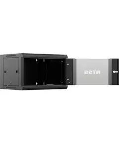 Купить Шкаф коммутационный  настенный NTSS NTSS-W6U6045GS-BL 6U 570x450мм пер.дв.стекл 60кг черный 350мм 18кг 220град. 370мм IP20 сталь, изображение 5 в интернет-магазине Irkshop.ru