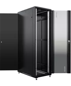 Купить Шкаф серверный Премиум напольный NTSS NTSS-R42U80100GS-BL 42U 800x1000мм пер.дв.стекл металл 900кг черный 910мм 160кг 1987мм IP20 сталь в интернет-магазине Irkshop.ru